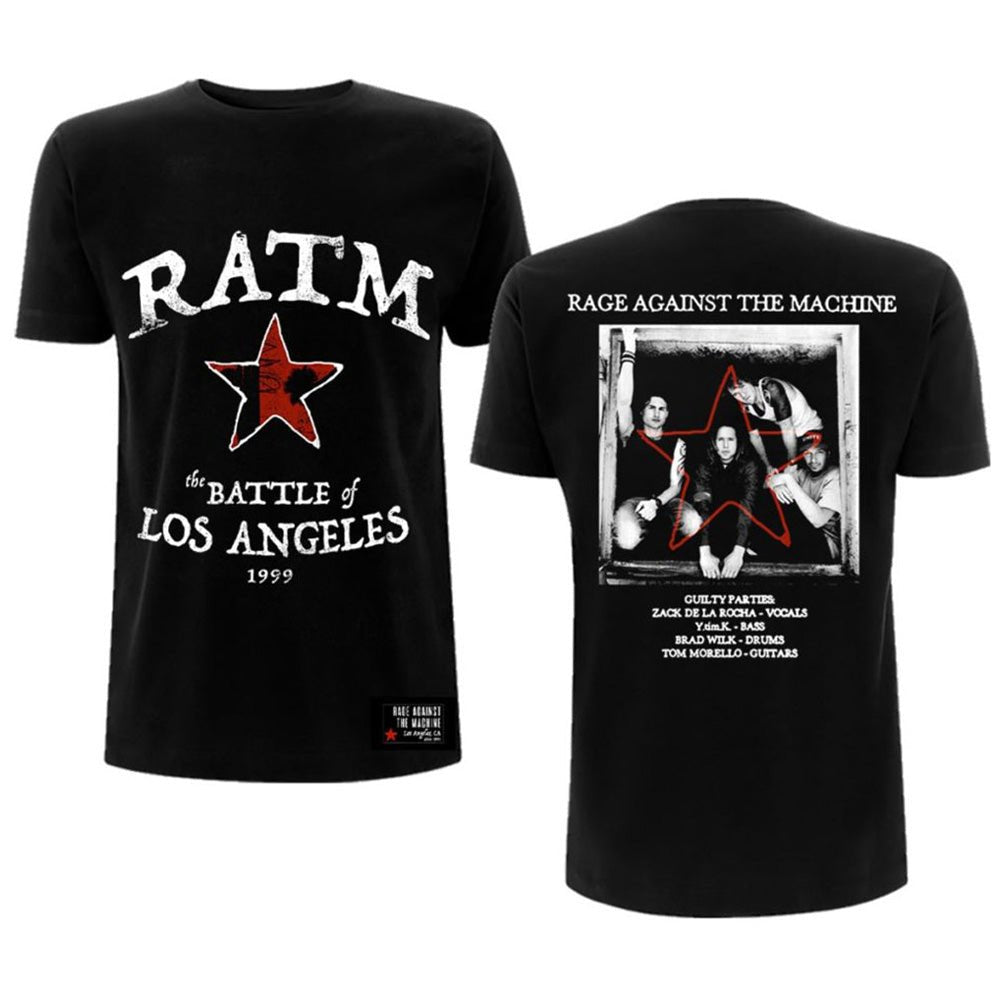 RAGE AGAINST THE MACHINE レイジアゲインストザマシーン - Battle Star / バックプリントあり / Tシャツ / メンズ - PGS
